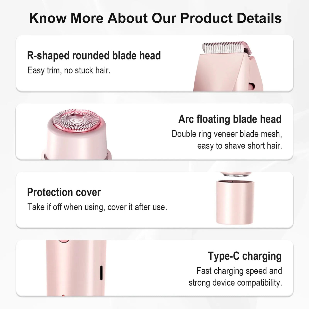 2-in-1 Waterproof Electric Hair Shaver for Body and Face