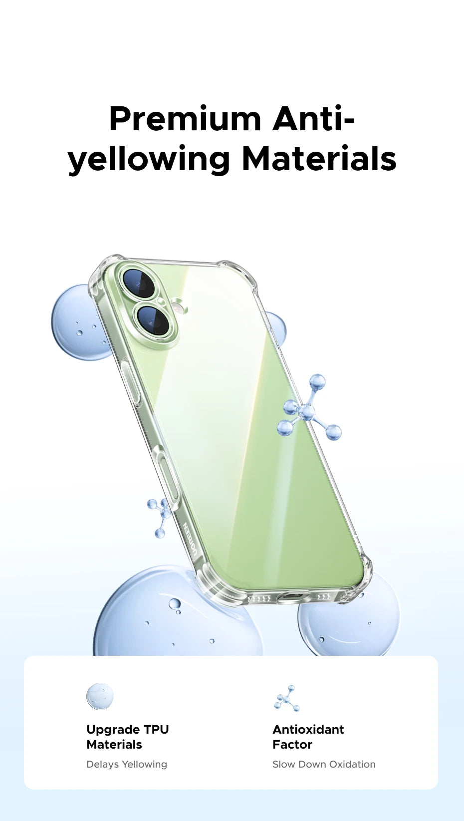 Shockproof Transparent Protective Case for iPhone Series - 12