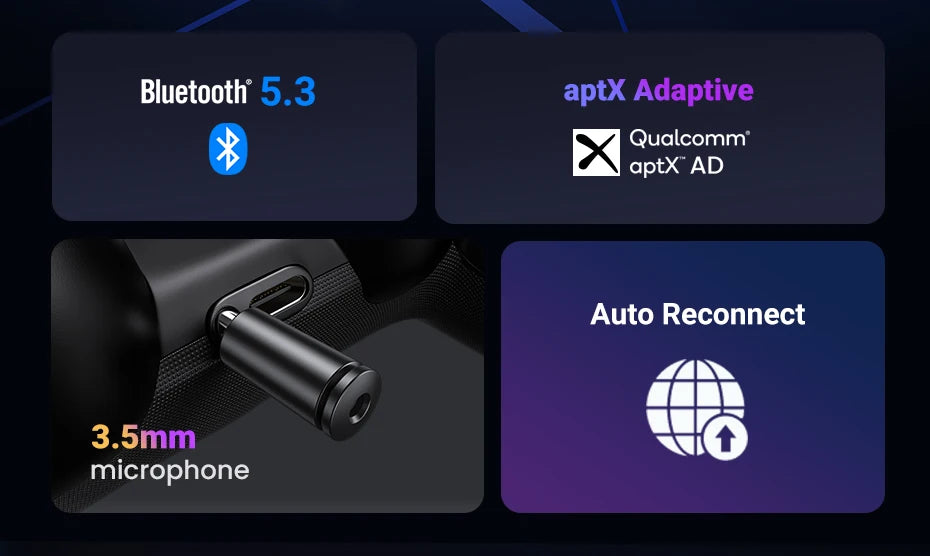 Bluetooth 5.3 Audio Transmitter for PS5 PS4 and Nintendo Switch