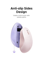 Dual-Mode Bluetooth and 2.4G Wireless Ergonomic Mouse
