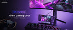 6-in-1 USB-C Docking Station for Handheld Gaming Consoles