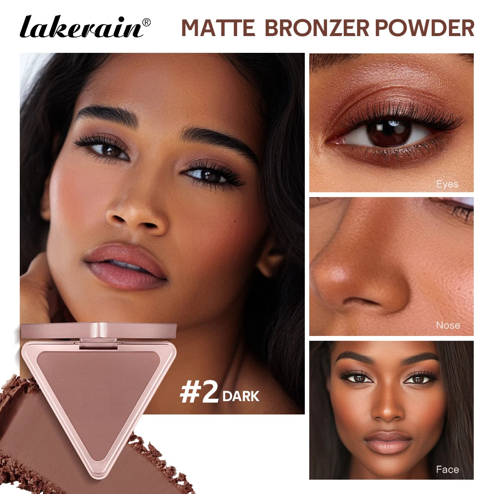 Matte Bronzer Contour Powder for Face Sculpting