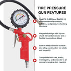 3-in-1 Tire Pressure Gauge and Inflator Tool
