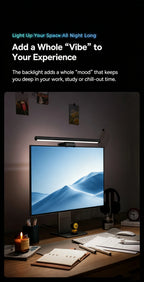 Adjustable LED Monitor Screen Hanging Light Bar
