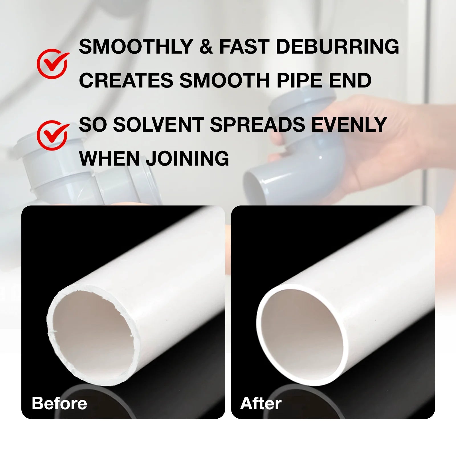 Professional PVC Pipe Deburring and Chamfering Tool - 2