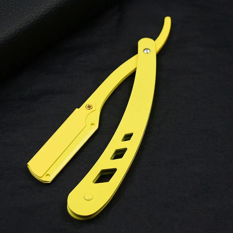 Professional Straight Edge Folding Barber Razor for Hair Shaving