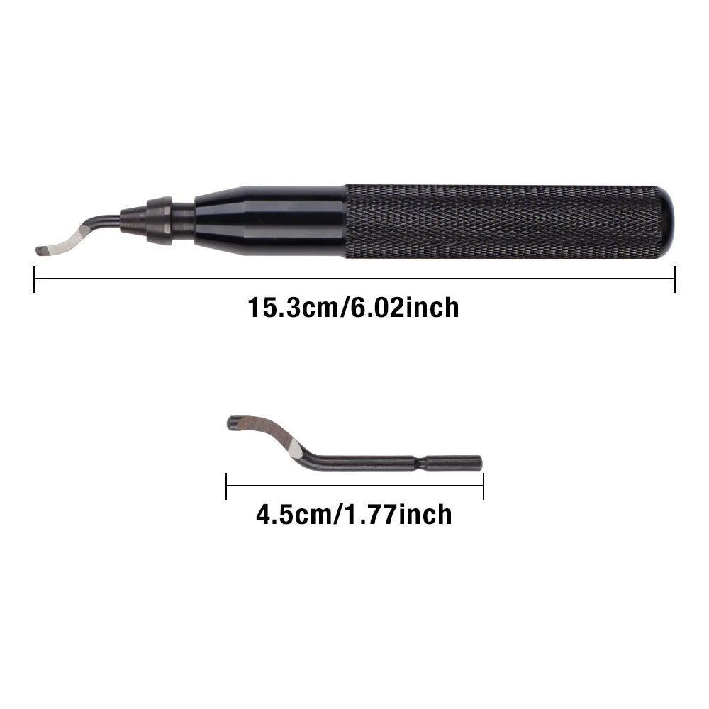 Rotary Deburring Tool with HSS Blades for Metal and Plastic - 8