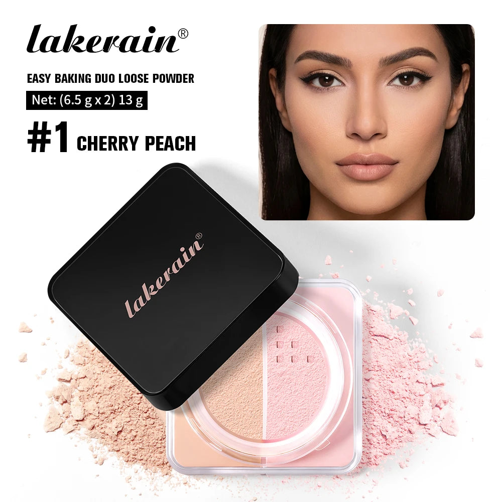 Matte Finishing Loose Baking Setting Powder for Long-Lasting Wear