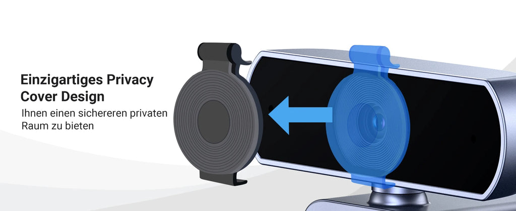 2K HD USB Webcam with Dual Microphones for Streaming and Video Calls