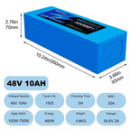 48V Lithium-Ion Battery Pack for Electric Bikes and Scooters