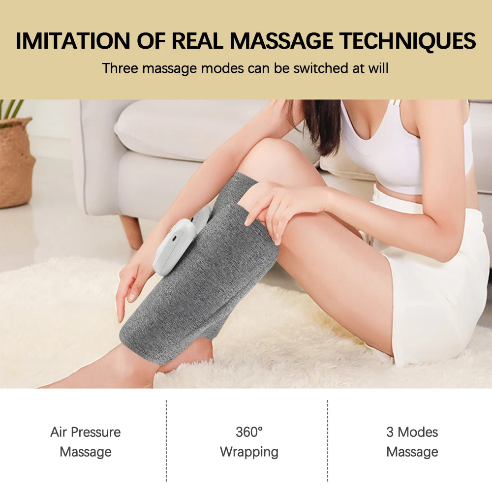 Wireless Air Compression Calf Massager for Muscle Recovery