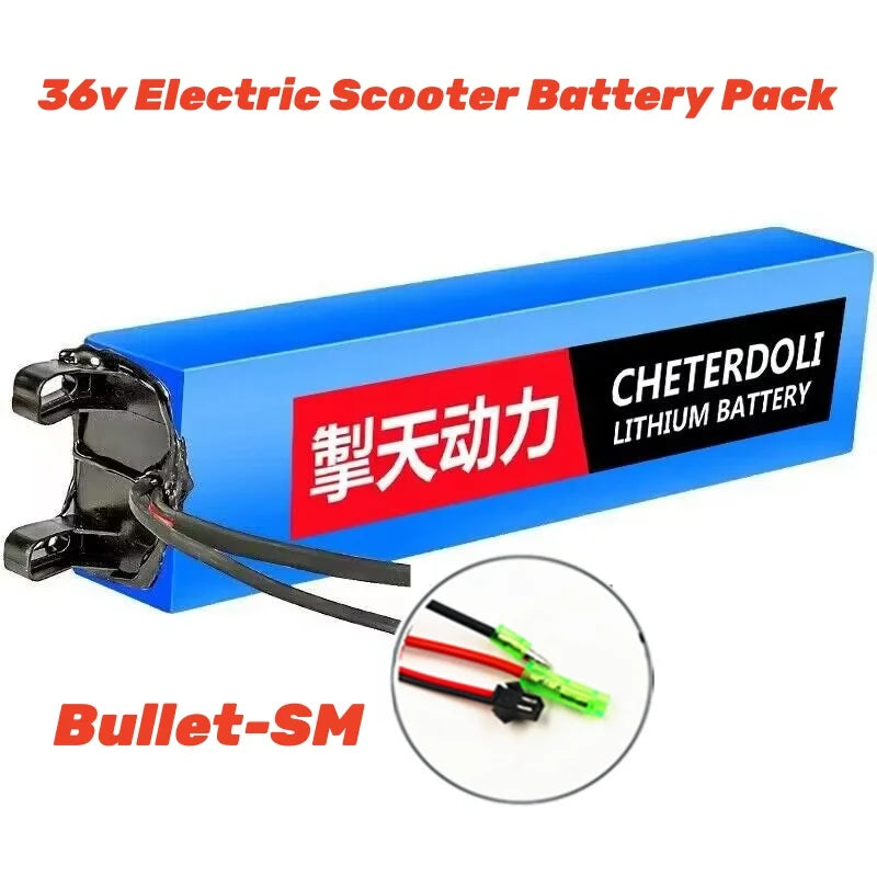 36V 10Ah Lithium Battery Pack for Electric Scooters and E-Bikes - 18