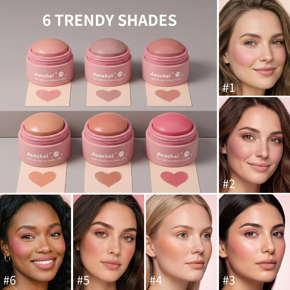 Soft Cream Blush for Cheeks, Lips, and Eyes