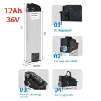 36V Lithium-Ion E-Bike Replacement Battery Pack