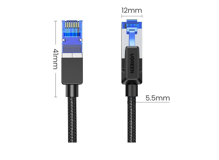 Cat8 Ethernet Cable 40Gbps High-Speed Internet Lan Cord