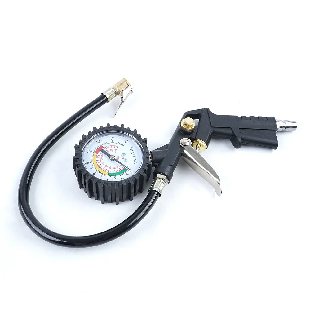3-in-1 Tire Pressure Gauge and Inflator for Car and Motorcycle - 10