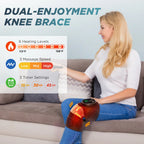 Heated Vibration Knee Massager Wrap for Joint Pain Relief