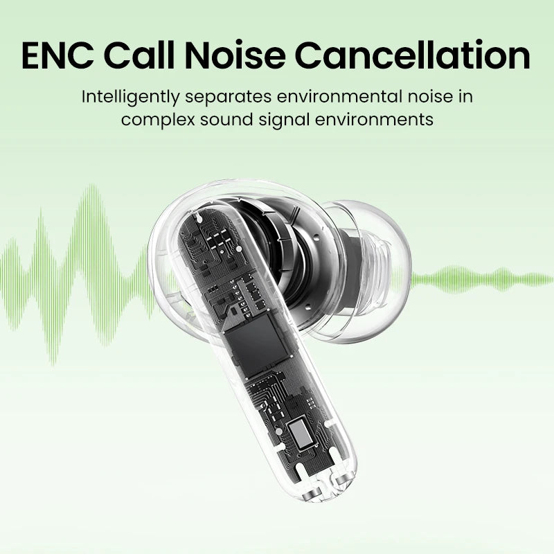 Bluetooth 5.4 Wireless Earbuds with ENC Noise Cancellation - 2
