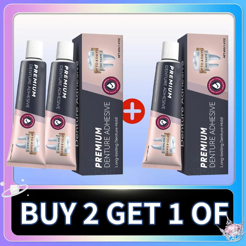 Waterproof Zinc-Free Denture Adhesive Cream - 11