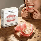 Comfortable Silicone Upper and Lower Denture Set