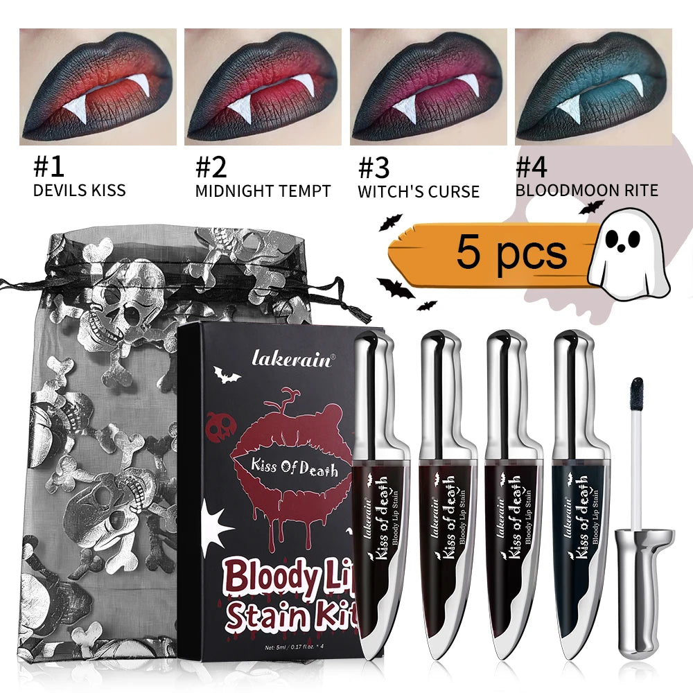 Bloody Matte Liquid Lip Stain for Halloween Costumes