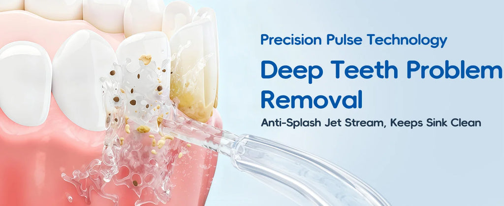 Electric Water Flosser with 8 Nozzles for Deep Oral Cleaning