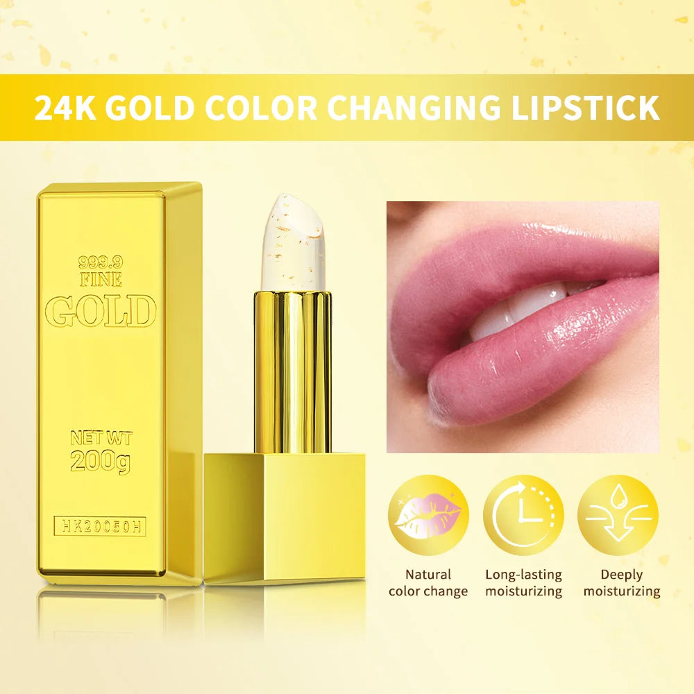 24K Gold Color-Changing Moisturizing Lip Balm - 3