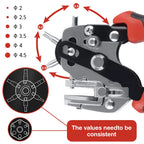 Heavy-Duty Rotary Leather and Belt Hole Puncher