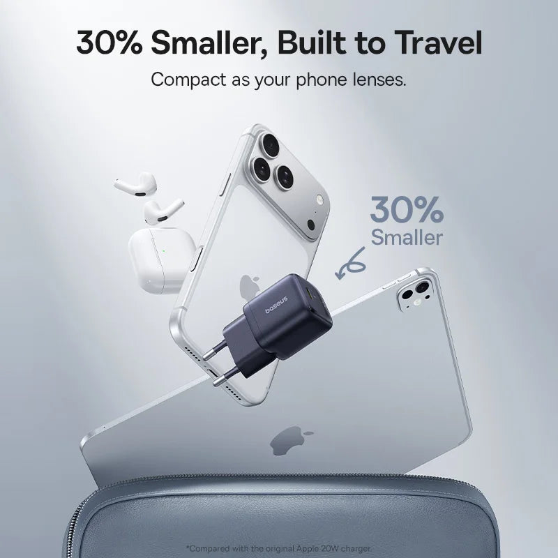 20W USB-C Fast Wall Charger for Smartphones and Tablets