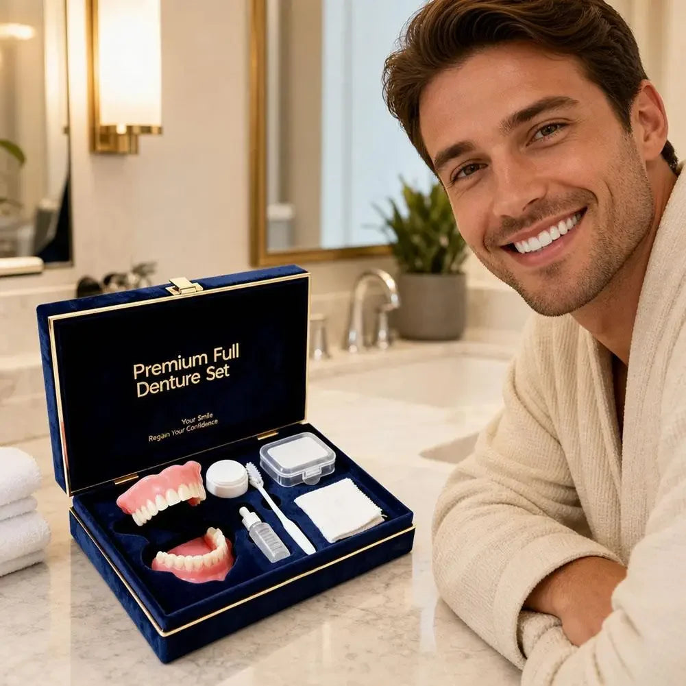 Instant Smile Full Mouth Denture Set for Men and Women