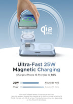 3-in-1 Magnetic Wireless Charging Station for Phone, Watch and Earbuds