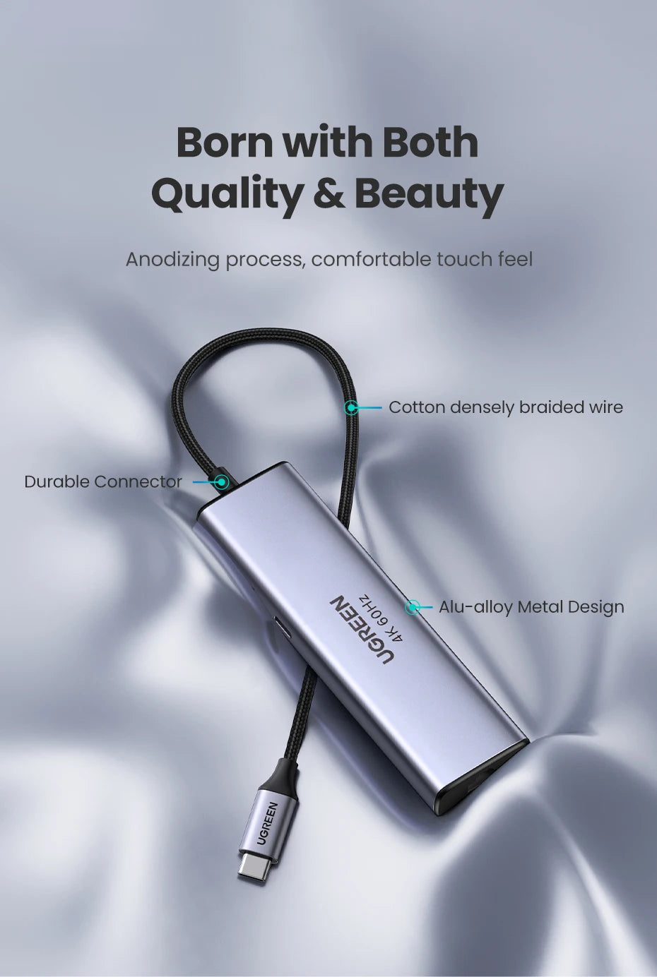 7-in-1 USB-C Hub with 4K 60Hz HDMI and 100W Power Delivery - 20