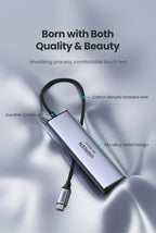 7-in-1 USB-C Hub with 4K 60Hz HDMI and 100W Power Delivery