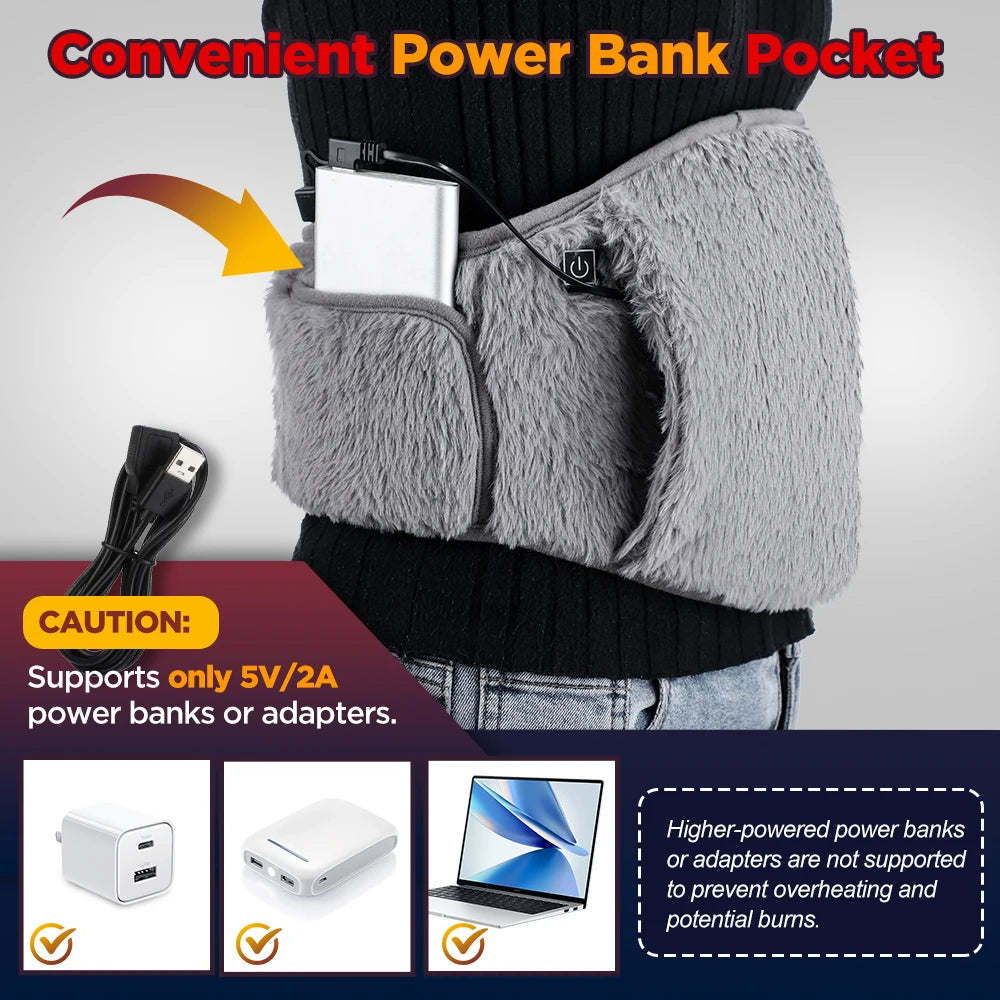 Electric Heating Waist Belt and Hand Warmer