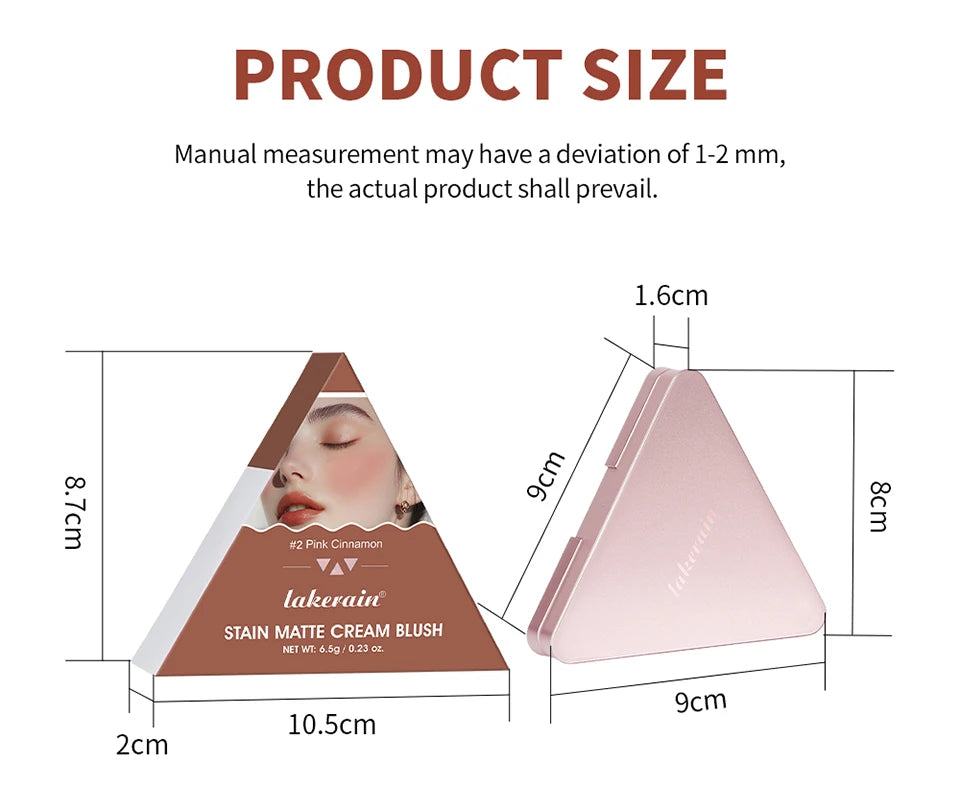 Matte Satin Cream Blush for Long-Lasting Natural Glow - 17