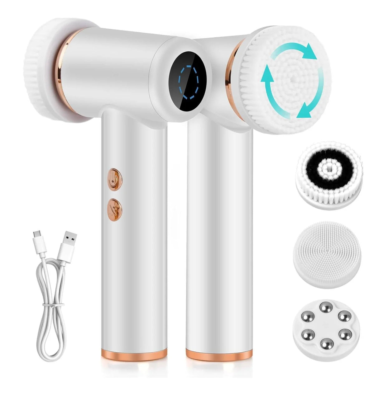 4-in-1 Electric Rotating Facial Cleansing Brush