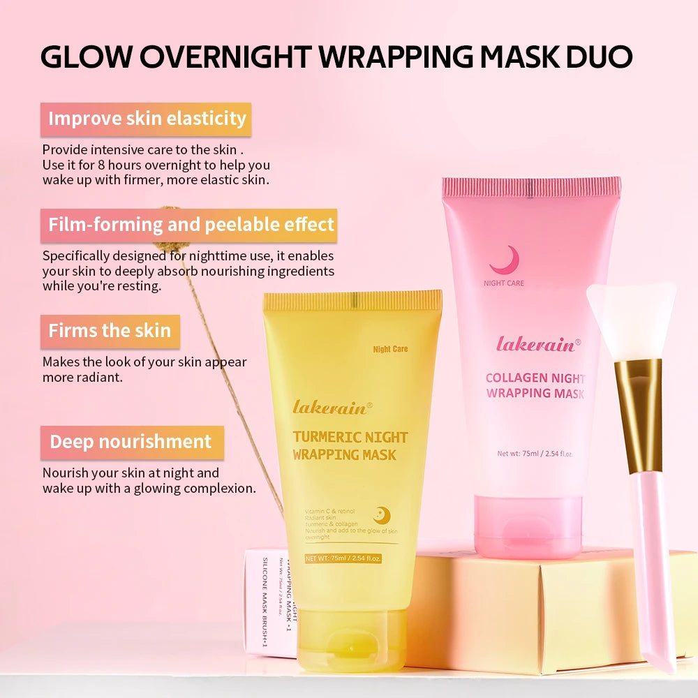 Overnight Peel-Off Face Mask Duo for Radiant Skin - 3