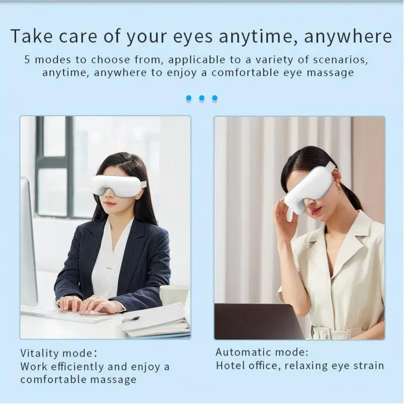 Rechargeable Eye Massager with Air Pressure and Vibration