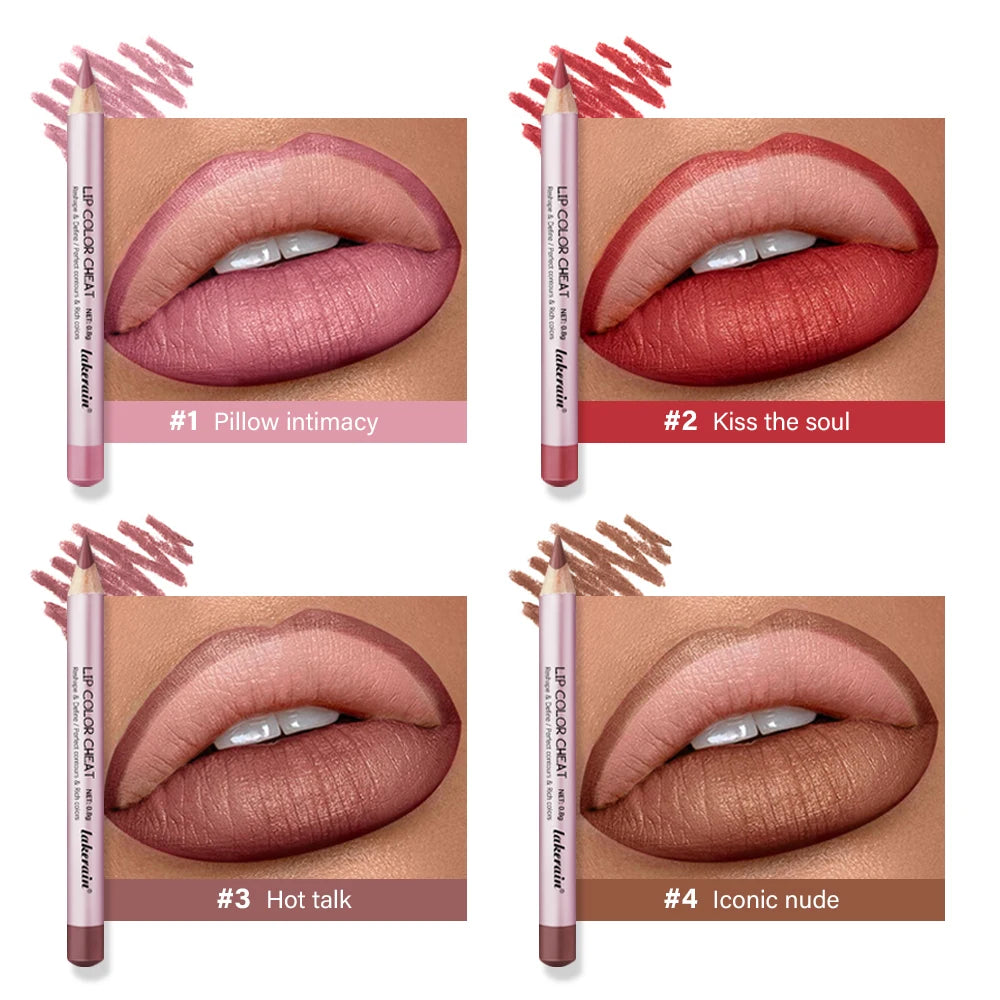 Waterproof Matte Lip Liner Pencil Set