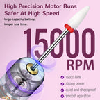 Rechargeable Electric Nail Drill for Manicure and Pedicure