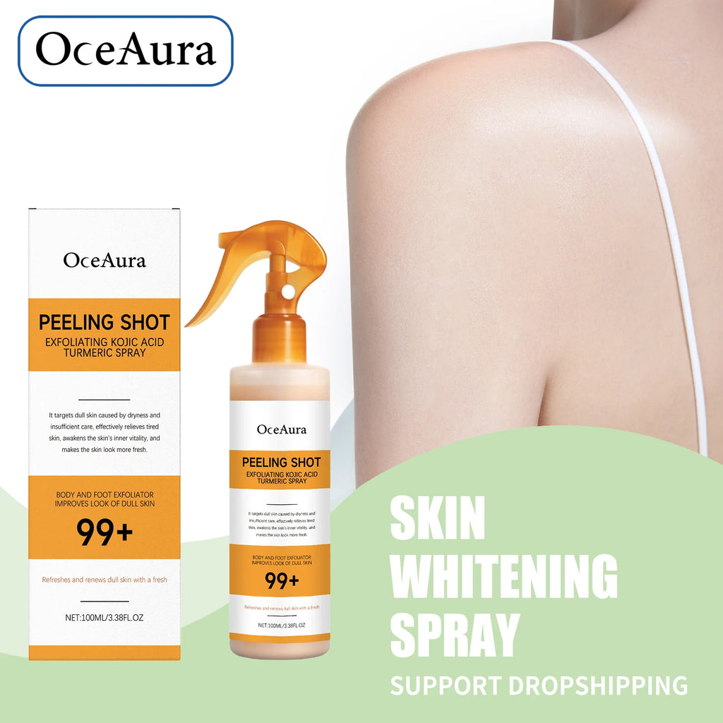 Exfoliating Skin Brightening Spray for Body and Feet