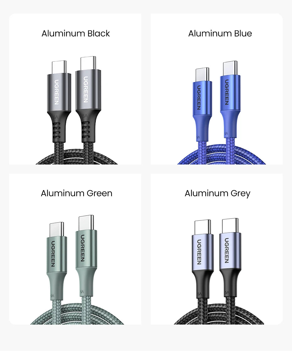 100W USB-C to USB-C Fast Charging and Data Sync Cable