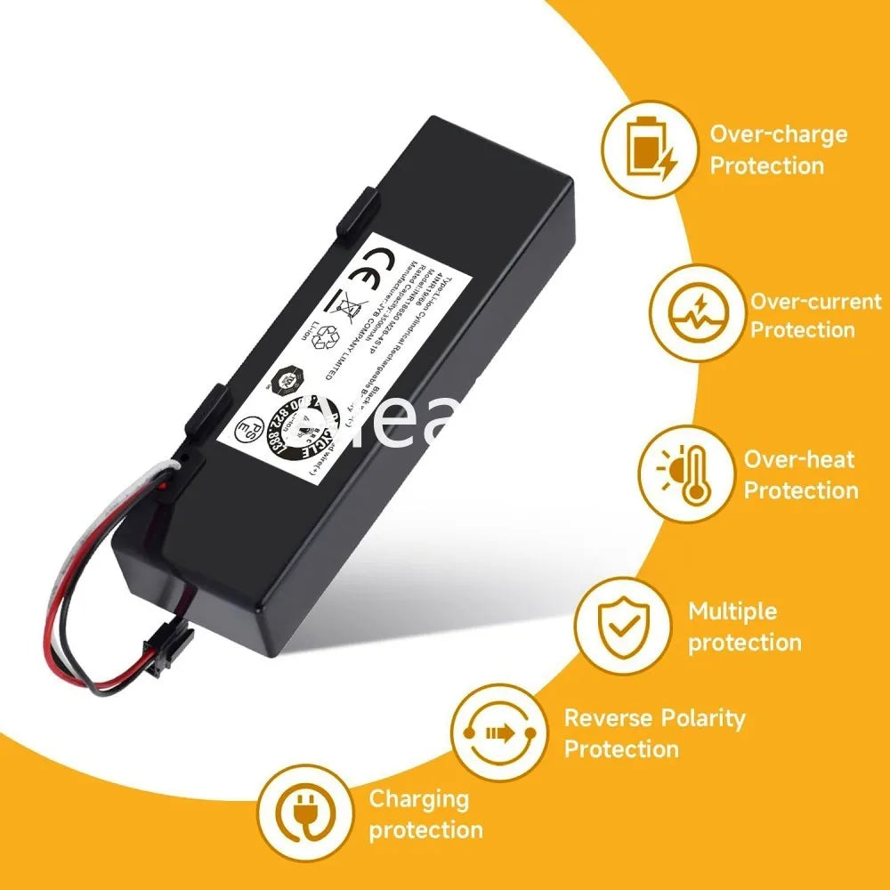Replacement 14.4V Rechargeable Battery for Robot Vacuum Cleaners