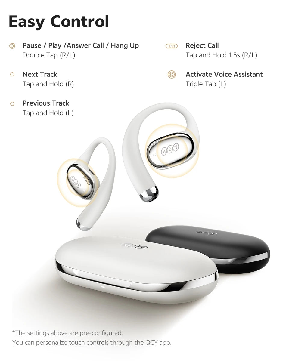 Open-Ear Wireless Sport Headphones with 52-Hour Battery Life - 20