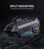 Bluetooth 5.3 Motorcycle Helmet Headset with Voice Control