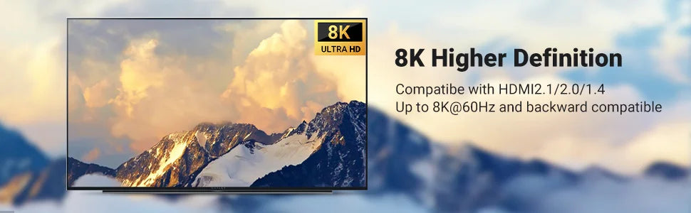 8K 60Hz HDMI 2.1 Switcher 2 In 1 Out