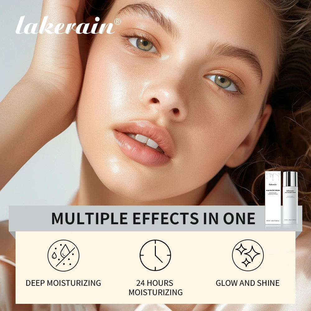 Hydrating Milk Glow Facial Toner for Brightening and Smooth Skin