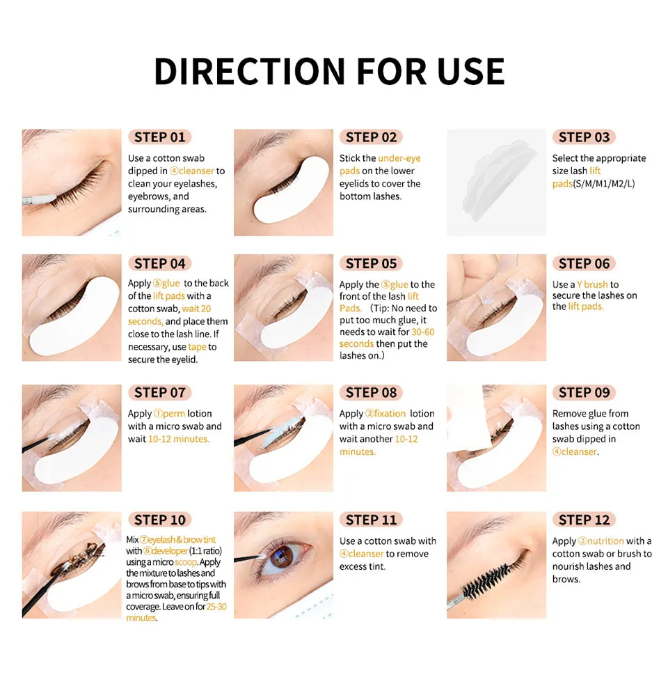 Professional Lash Lift and Brow Tinting Kit
