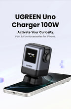 100W GaN Fast Wall Charger with Robot Display for Laptops and Phones