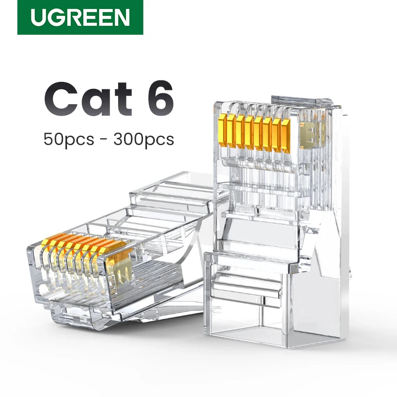 Cat 6 RJ45 Ethernet Network Cable Connector Plugs - 1